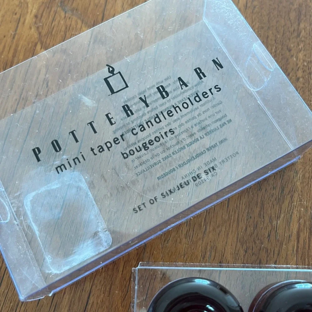 Pottery Barn Mini Taper Candle Holders